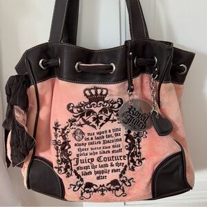 Juicy Couture VINTAGE storybook velour handbag